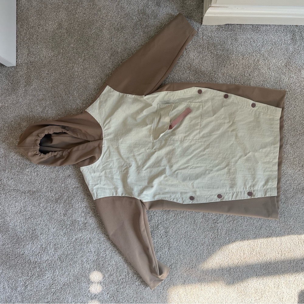 Zara Kids Two-Tone Hooded Jacket